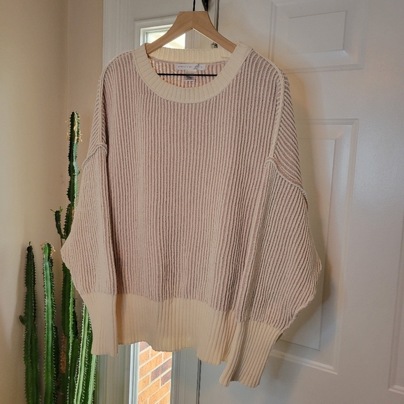 Altar''d State Cream/White Chenille Longsleeve Cozy Sweater, Size L - Picture 3 of 9